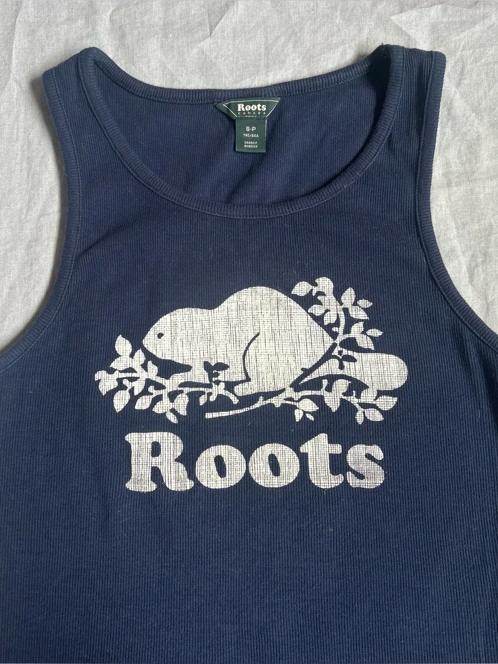 Roots Navy Blue Ribbed Tank - Picture 3 of 7